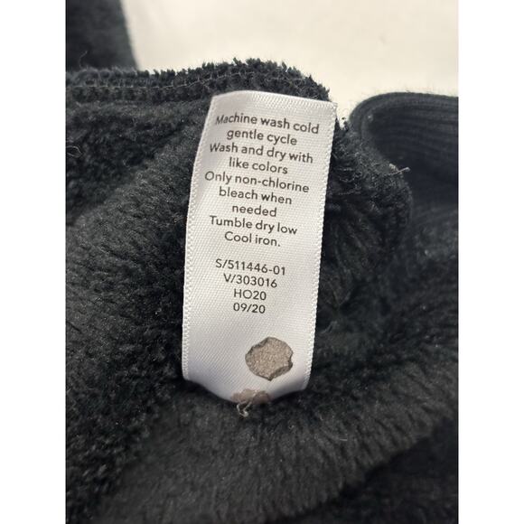 Athleta Double Cozy Karma Funnel Neck Velour Pullover Black Size S Loungewear - Picture 8 of 8